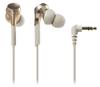 Наушники-вкладыши Audio Technica SOLID BASS Проводные наушники с мощным басом, совместимые с источником звука высокого разрешения, цвет шампанского и золота ATH-CKS770X CG