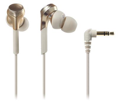 Наушники-вкладыши Audio Technica SOLID BASS Проводные наушники с мощным басом, совместимые с источником звука высокого разрешения, цвет шампанского и золота ATH-CKS770X CG