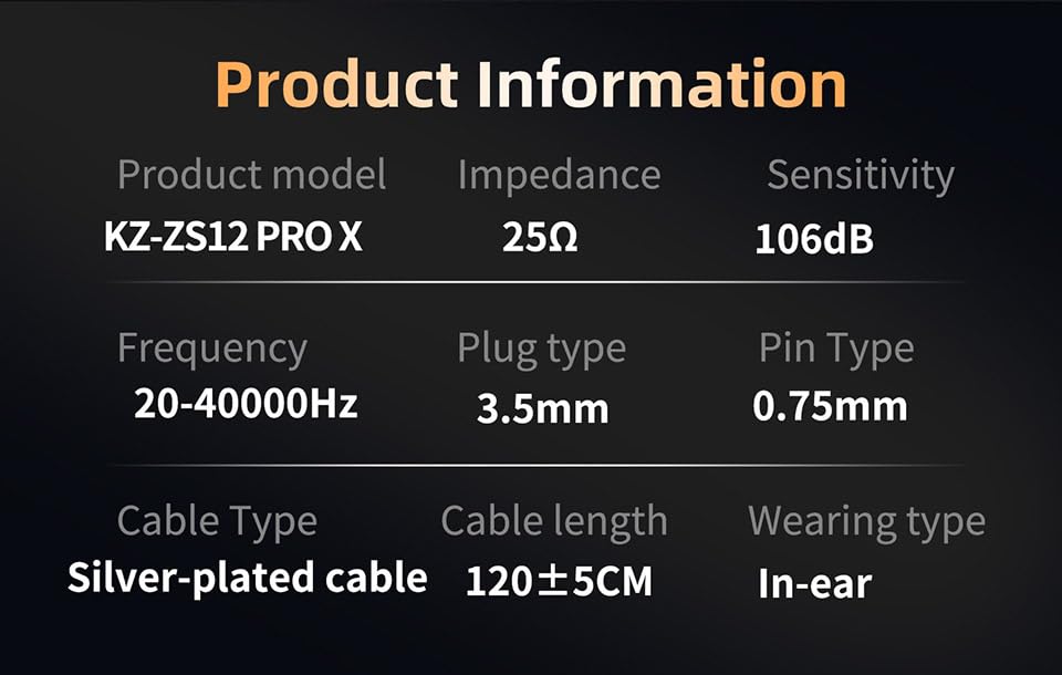 KZ ZS12 Pro Black (with Microphone)