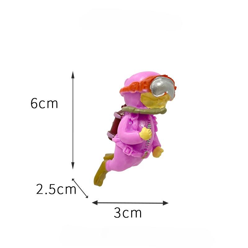 Kawaii Frogman аквариумные украшения интересные плавающие украшения имитация мини-дайвера аквариумные аксессуары