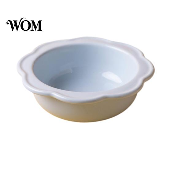 Dog Feeding Bowl Elevated Pet Ceramic with Flower Lace, Stable Base Acrylic Stand, Anti-spill Dish Anti-Tip Design for Cats And Dogs Food Water