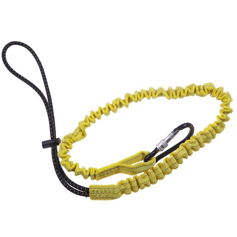 Safety Bungee Tether Tool Lanyard With Carabiner Hook Prevent falls For Climbing Working