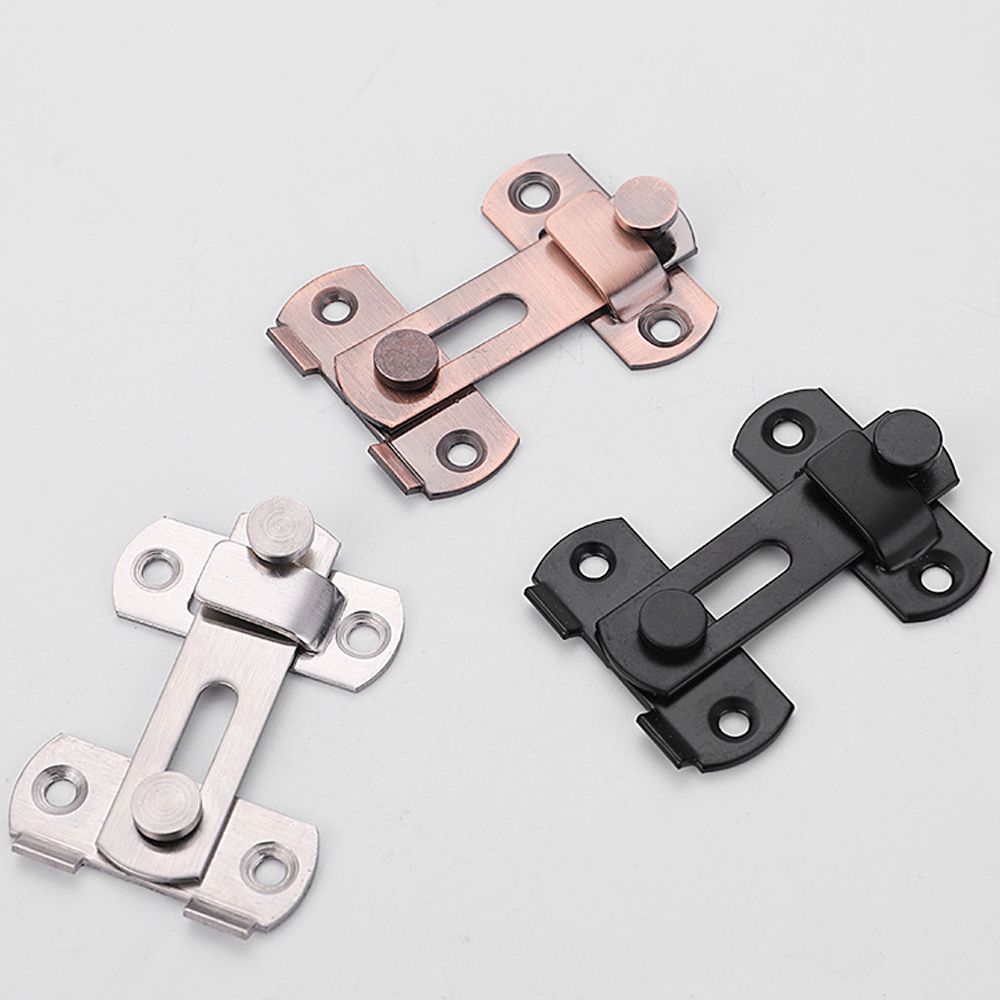 Clasp Security Silent Gate Buckle Stainless Steel Cabinet Catches Window Catch Lock Hasp Door Bolt
