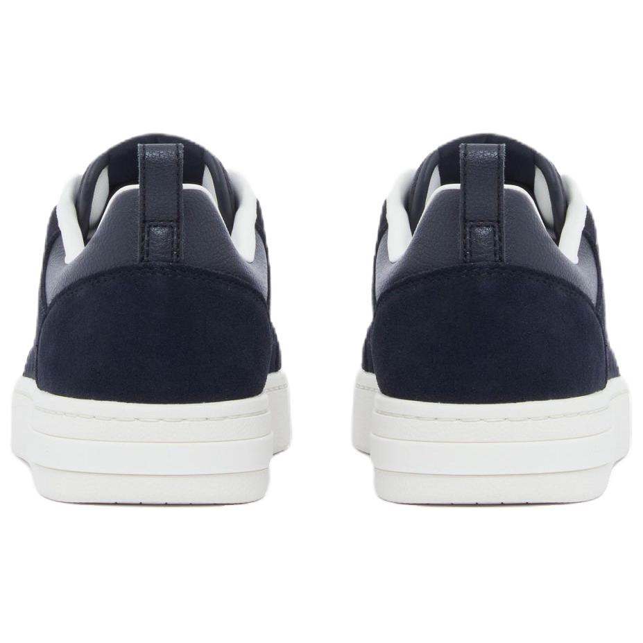Armani Exchange Logo Pattern Round Toe Lace-Up Low-Top Sneakers Men sneakers Navy-Blue XM003388AF27475UB004