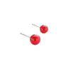 Red Bean Stud Earrings Female Mori Series Small Fresh and Cute Red Bead Earrings Simple Temperament