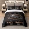 Custom Bedding Set Harley-Davidson Pattern, Print Name Text 1 Duvet Cover plus 2 Pillowcases Home Textile