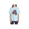 Uniqlo Коллекция Studio Ghibli SS24 Футболка унисекс с круглым вырезом и коротким рукавом, с принтом на груди, светло-голубая 471259-60