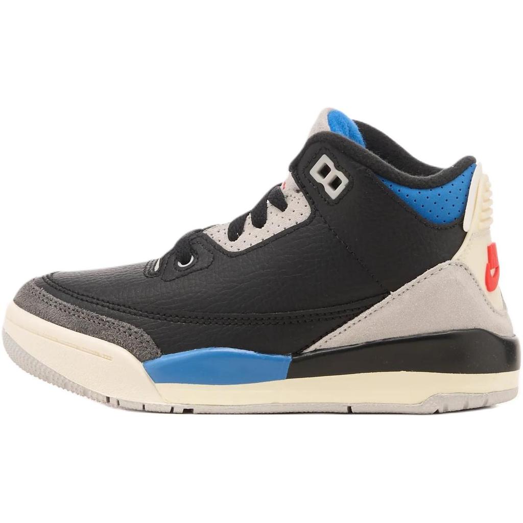 Air Jordan 3 Retro OG PS Rare Air Детские кроссовки Черный/Красный чили/Нейтральный серый IB8969-004