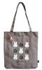 Square Miffy Canvas Tote Bag, Gray, 053880, by Dick Bruna