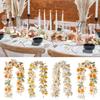 1PC Autumn Colors Vibrant Foliage Garland Lifelike Artificial Maple Leaf 175cm Thanksgiving Decor Hanging Vine