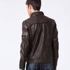Winter Brand Leather Jacket Men Slim Collar Jaqueta Couro Bomber Jacket Faux Leather Fur Coat 