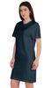 Inkmeso Женское однотонное платье-сдвиг с коротким рукавом, обычного кроя, футболка из хлопкового джерси