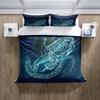 Red Dragon King Queen Duvet Cover Western Mythical Animals Bedding Set For Kids Teens Adults Magical Creature 2/3Pcs Quilt Cover