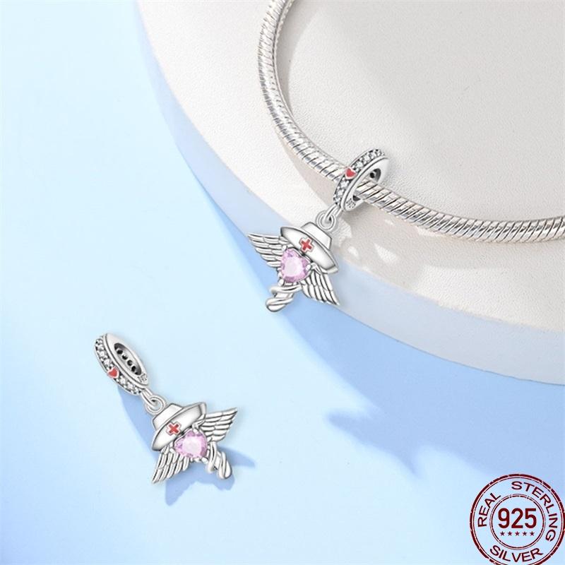 Copper Shiny Zirconia Professional Dental Graduation Gift Bead Pendant For Pan Original Bracelet Diy Jewelry