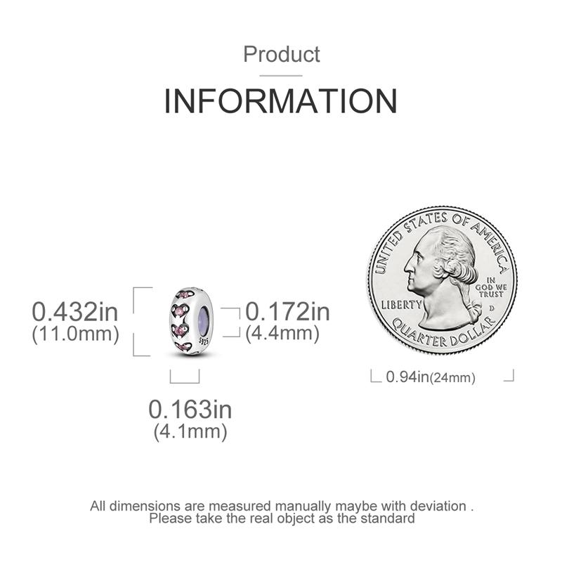 S925 Sterling Silver Butterfly Heart Series Spacer Beads Fit Original  Bracelets SS925 DIY Jewelry Bracelets Accessories