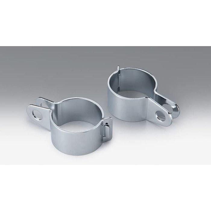 Kijima Turn Signal Bracket 41mm 2-Band Type Universal Steel/Chrome 2-Piece 217-2011 Silver