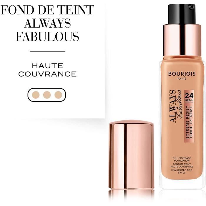 Fond de Teint - Bourjois - Always Fabulous - Haute Couvrance - Formule Hydratante - 30ml