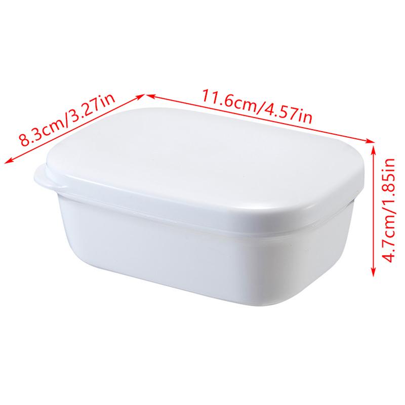 1PCS Covered Soap Box With Waterproof Seal Portable Soap Box Detachable Drain Tray And Soap Pan