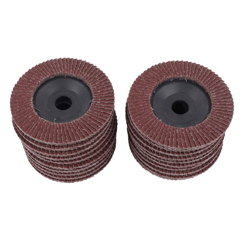 20 шт. Лепестковые шлифовальные круги 80 грит 100x16мм Плоские лепестковые круги Абразивный шлифовальный круг