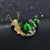 Fashion Animal Cute Alloy Snail Brooch Ladies Enamel Insect Brooches Accessories
