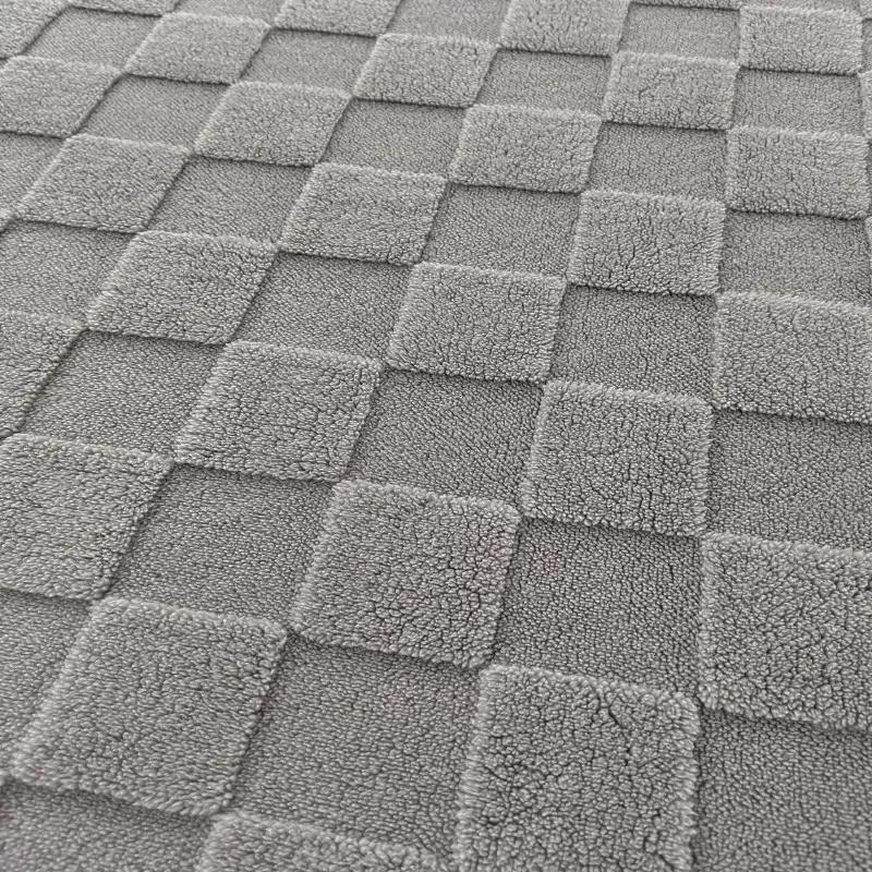 Утолщенная плюшевая простыня, зимний теплый чехол для матраса, пушистая плюшевая простыня, покрывало, клетчатый узор, бархатные простыни