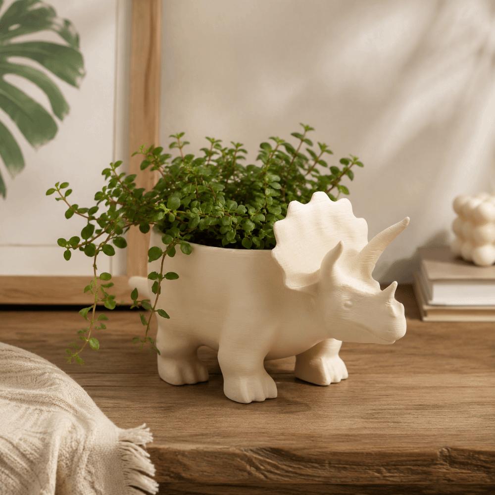 Funny Mini Flower Pot 3D Printed Small Storage Multi-purpose Dinosaur Flowerpot Balcony