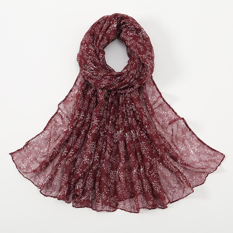 New Printed Muslim Hijab Scarf For Women Cotton Viscose Floral Scarf Shawls Muslim Headscarf Wraps Foulard Headband Turbans