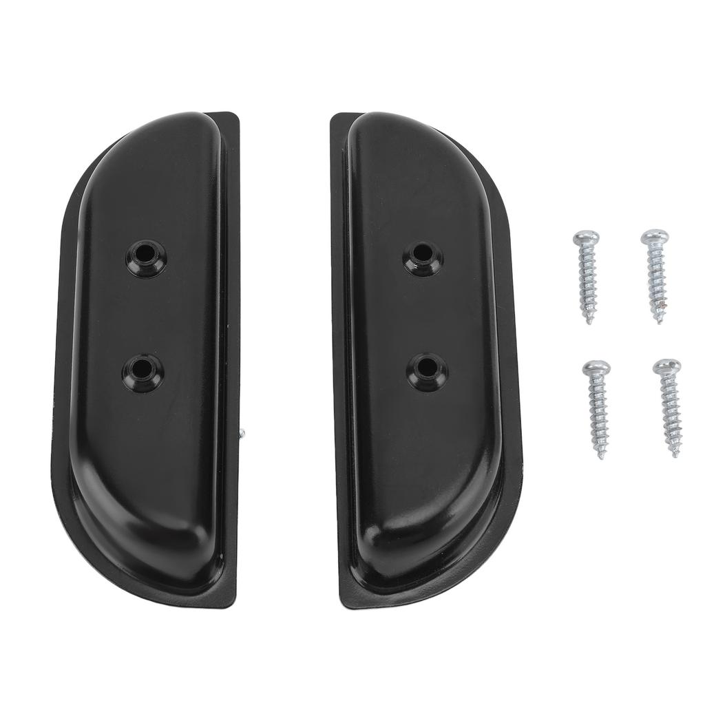 1pair Door Panel Arm Rest Cups Metal Cup Holder Replacement for Ford Truck F‑100 1973 to 1979 Black