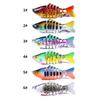 Тонущие воблеры 7 сегментов Pesca Fishing Lures Multi Jointed Swimbait Hard Bait Fishing Tackle Bass Isca Crankbait