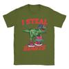 I Steal Hearts Trex Dino Cute Valentines Days T Shirt Unisexs Street Style Cotton TShirts Summer O Neck Hipster Tees Big Size Tops