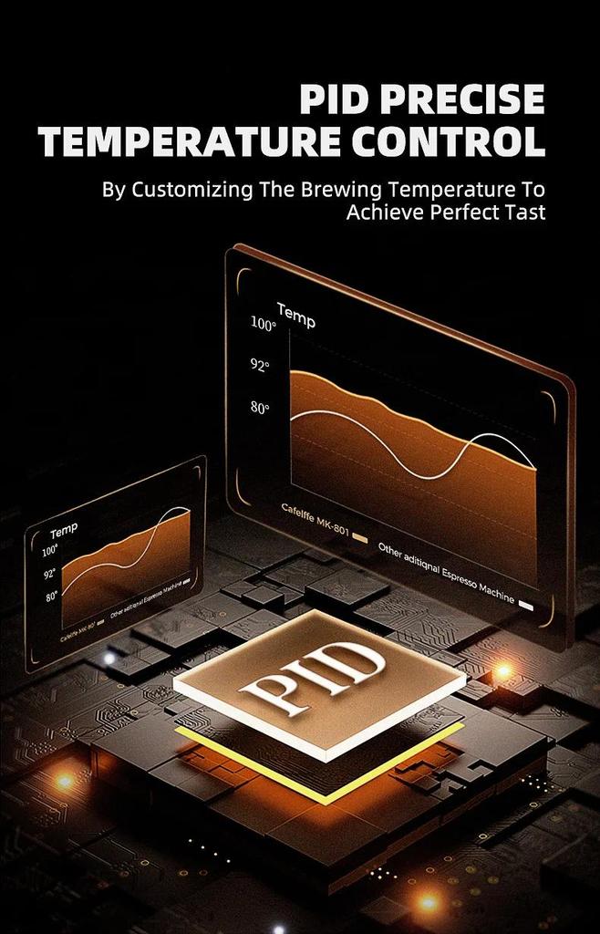 Cafelffe Fully Automatic Espresso Machines Automatic Milk Froth Ground Coffee Stainless Steels Cappuccino maker Cafeteria 20Bar