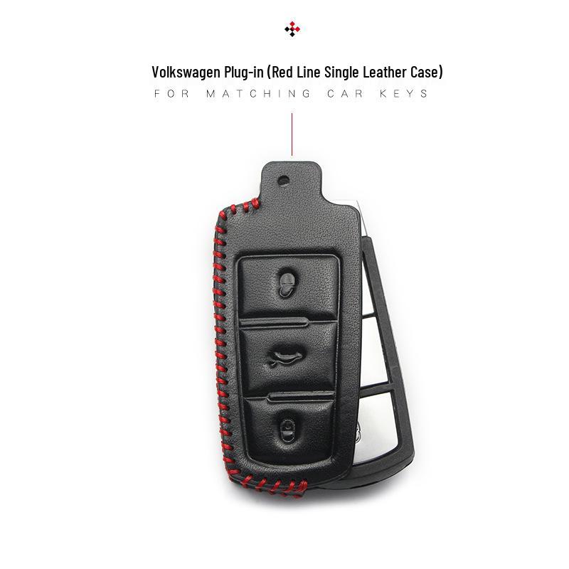 Чехол для ключа Volkswagen для New Magotan, Golf, B8, Passat, Tiguan, Lavida, Bora - Натуральная кожа