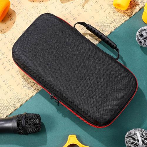 STOBOK Wireless Microphone Organizer, EVA Microphone Case Storage Bag with Rich Sponge for Travel