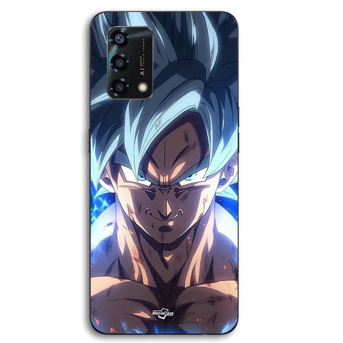 Coque Pour Oppo A95 Dragon Ball Z GOKU Ultra instinct face énervé Maniacase
