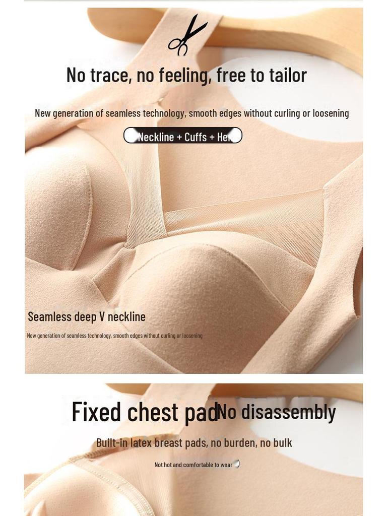 Бесшовный утепленный цельный жилет из немецкого бархата с отделкой без чашек для осени/зимы.