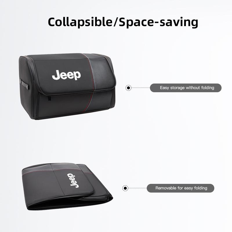 Collapsible Trunk Organizer Portable Car Storage Box Accessories For Jeep Renegade Wagoneer Avenger Recon Wrangler JK Valve Stem AKT1