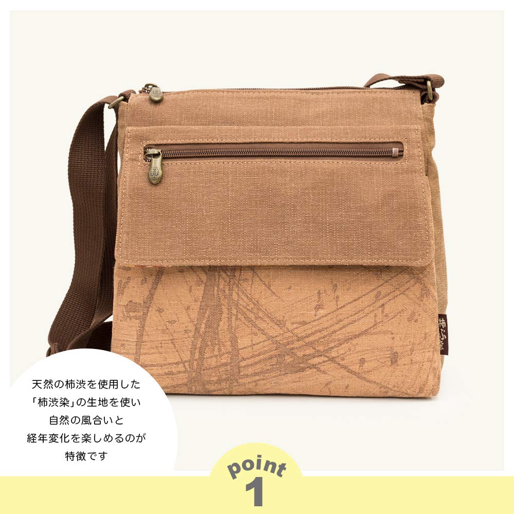 Сумка через плечо из японского тела Persimmon Shibu, много дней рождения [creareki] женская сумка, сумка, легкая, Япония, окрашенная, одежда, сумка, Yamaboshi,