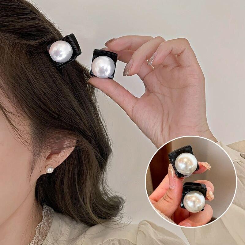 Корейская заколка для волос с зеленым жемчугом, заколки, модные большие вьющиеся заколки для волос, новинка 2023, модные женские аксессуары для волос, головные уборы