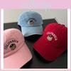 Colifanria Bear Embroidered Cotton Baseball Hat With Adjustable Fit For Sun Protection And Fashion