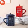 Привет, креативная ретро-чашка для полицейской будки, керамическая чашка, керамическая чашка для телефонной будки с чашкой в форме крышки