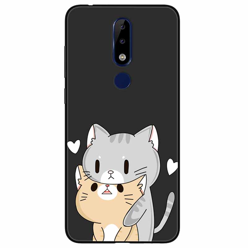 Для Nokia 5.1 Plus Чехол Мягкий Силикон Мультфильм Модный ТПУ Чехлы для Телефона для Nokia X5 Обложка 5.1Плюс Милый для NokiaX5 Защитный
