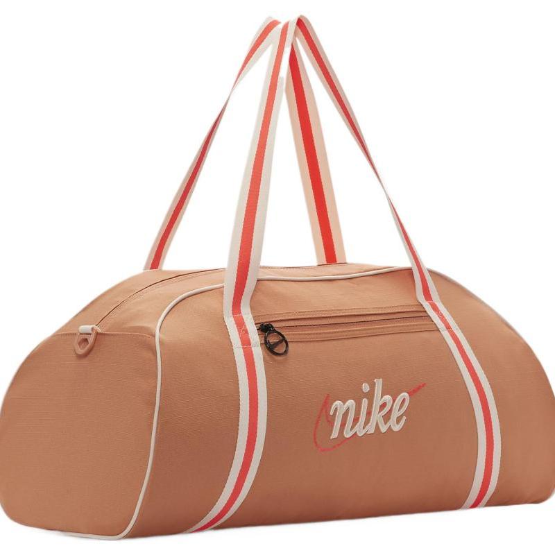 Nike Polyester Training Bag, Handbag, Shoulder Bag, Crossbody Bag, Gym Bag Tubas Unisex Amber Brown & Bright Dark Red Casual DH6863-225