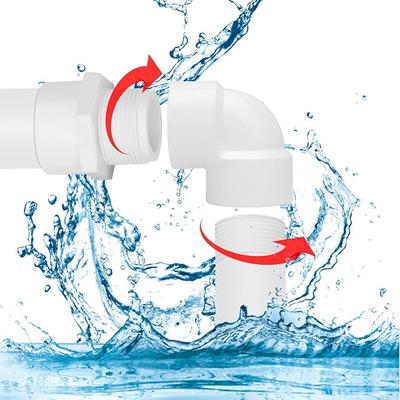 1/2'' 3/4'' 1 дюйм ПВХ Муфта/резьба Пластиковая труба водоснабжения 90-градусный переходник