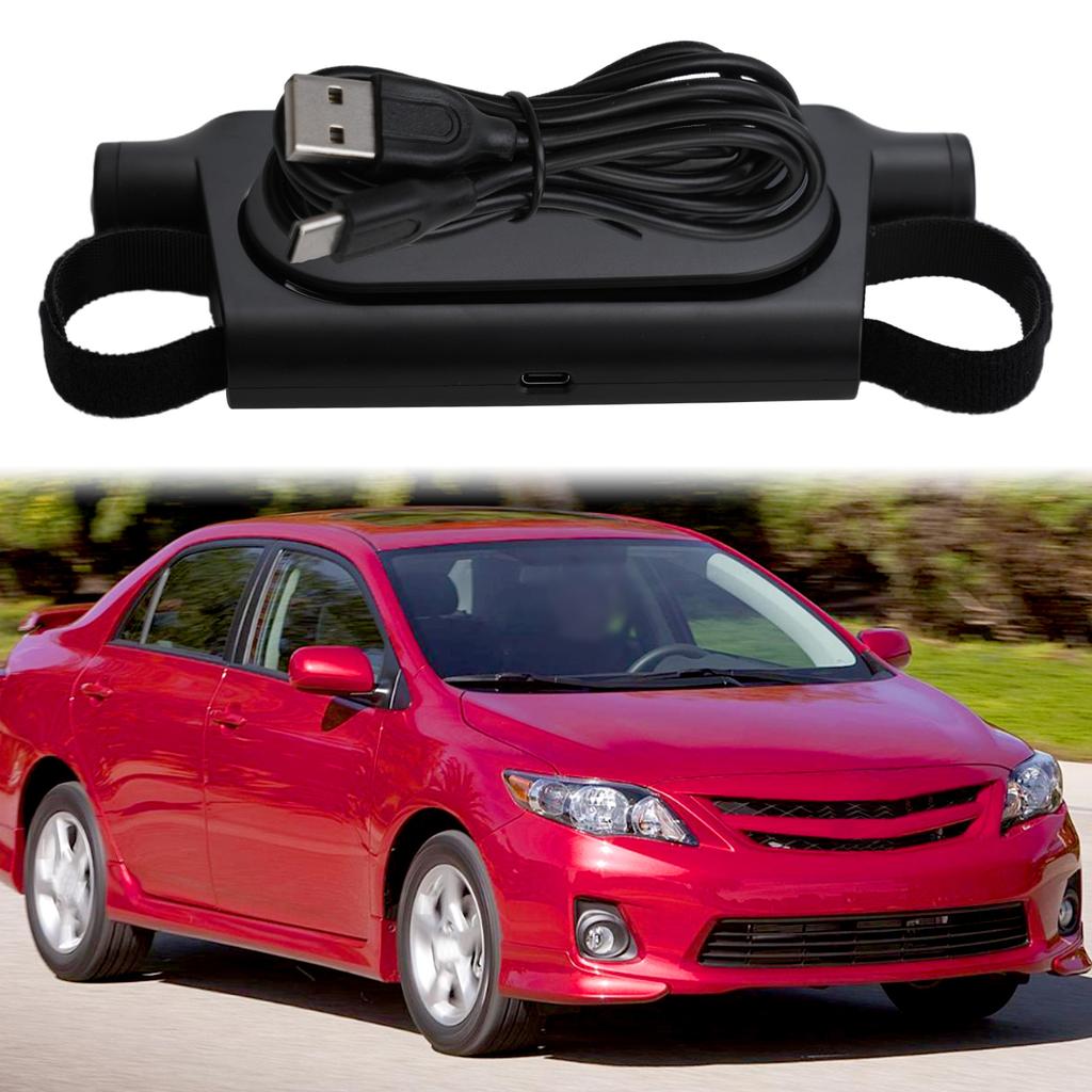 Вентилятор охлаждения спинки сиденья автомобиля, вентилятор для заднего сиденья автомобиля, регулируемый на 360 градусов, 3-скоростной вентилятор для шеи, аксессуары для автомобиля, автофургона, седана