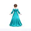 Rosalina Green Satin Court Long Dress for Mario Cosplay