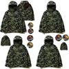 Мужская толстовка-куртка A Bathing Ape с принтом головы акулы и камуфляжем, из мягкого дышащего материала