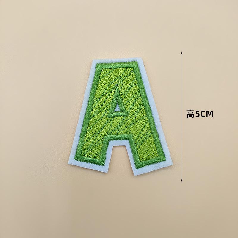 26 шт. цветных термоклеевых нашивок с буквами, вышитых патчей AZ, аппликация на одежду, платья, шляпы, носки, джинсы, аксессуары для самостоятельного изготовления