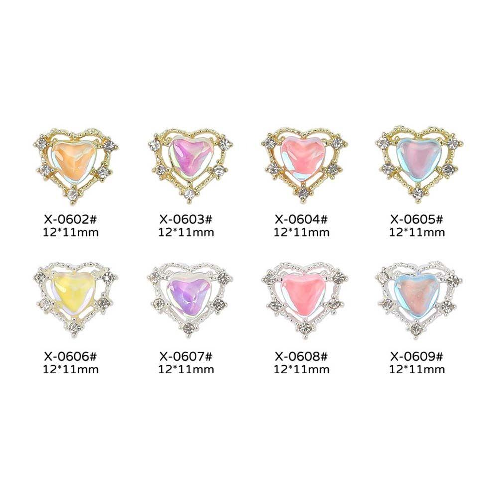 Маникюрные аксессуары Стразы для ногтей в форме сердца Украшения для ногтей в виде кролика 3D-сверла Украшения для ногтей