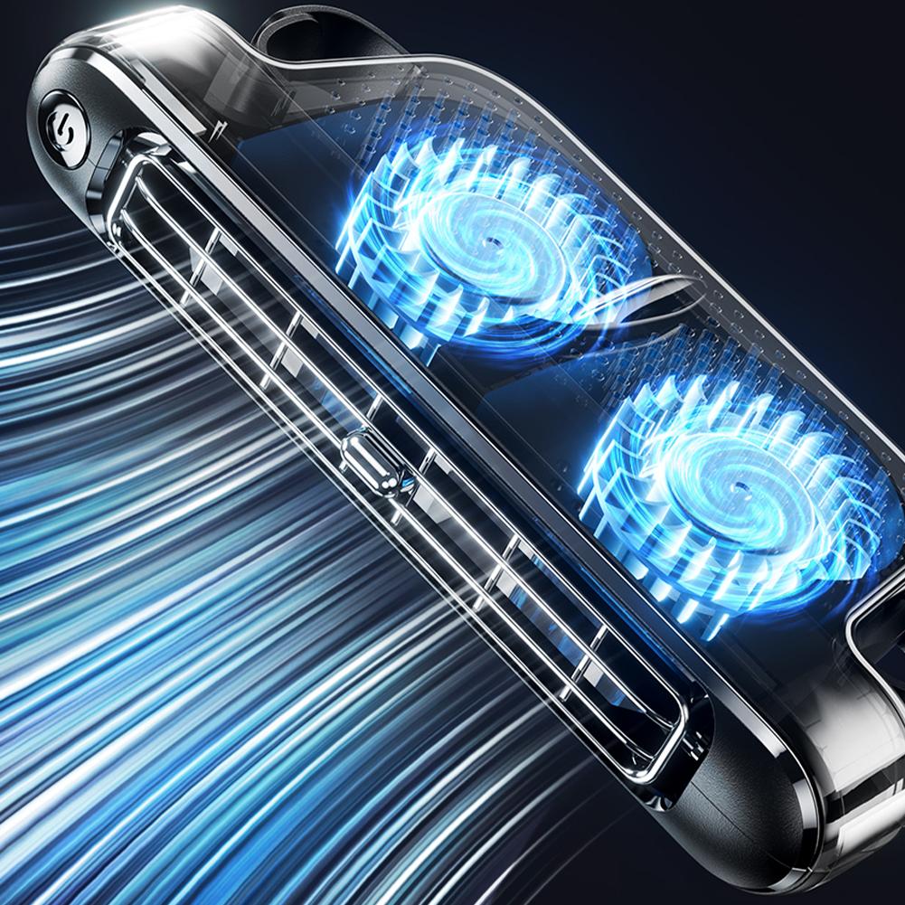 Автомобильный USB-вентилятор для заднего сиденья 5В/2А Портативный вентилятор на подголовник автомобильного сиденья Электрический вентилятор для автомобильного сиденья для мини-автомобилей, автодомов, седанов