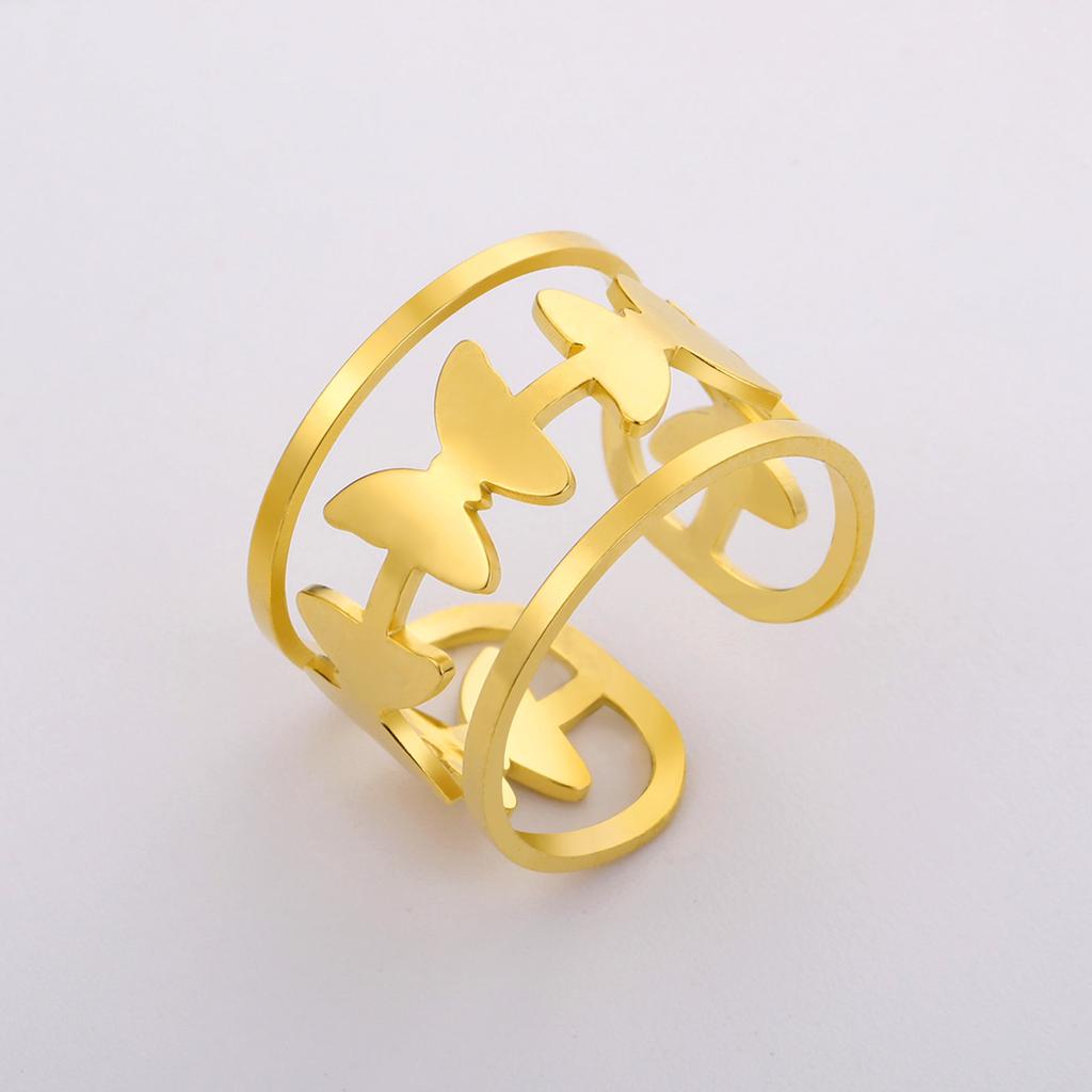 Кольца-бабочки для женщин, парные кольца